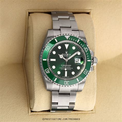 rolex submariner hulk pre owned|rolex hulk submariner price.